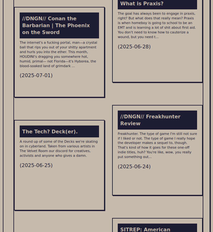 Anti-Style Magazine & Blogging Framework