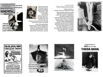 HOUDINI Goth Hall of Fame - Theda Bara  | 8 Panel Zine